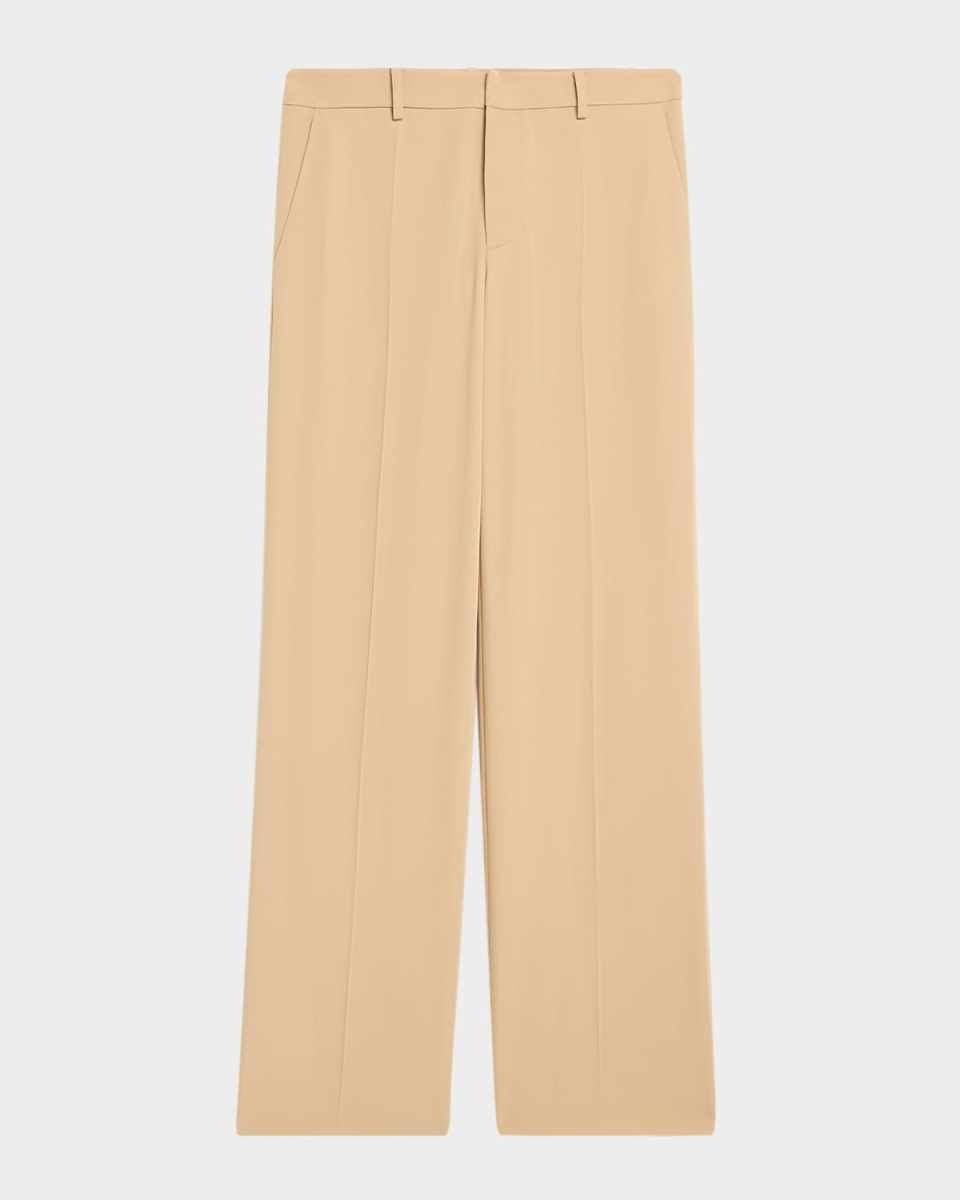 Corrine Wool Gabardine Straight-Leg Pants